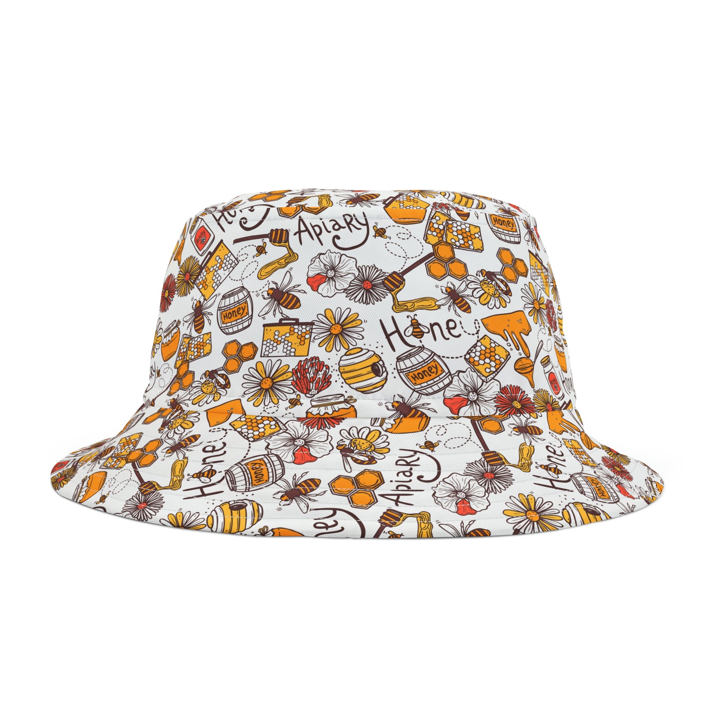 HoneyPlusCo Merch | Honey Bee Bucket Hat - Full Print Style 11