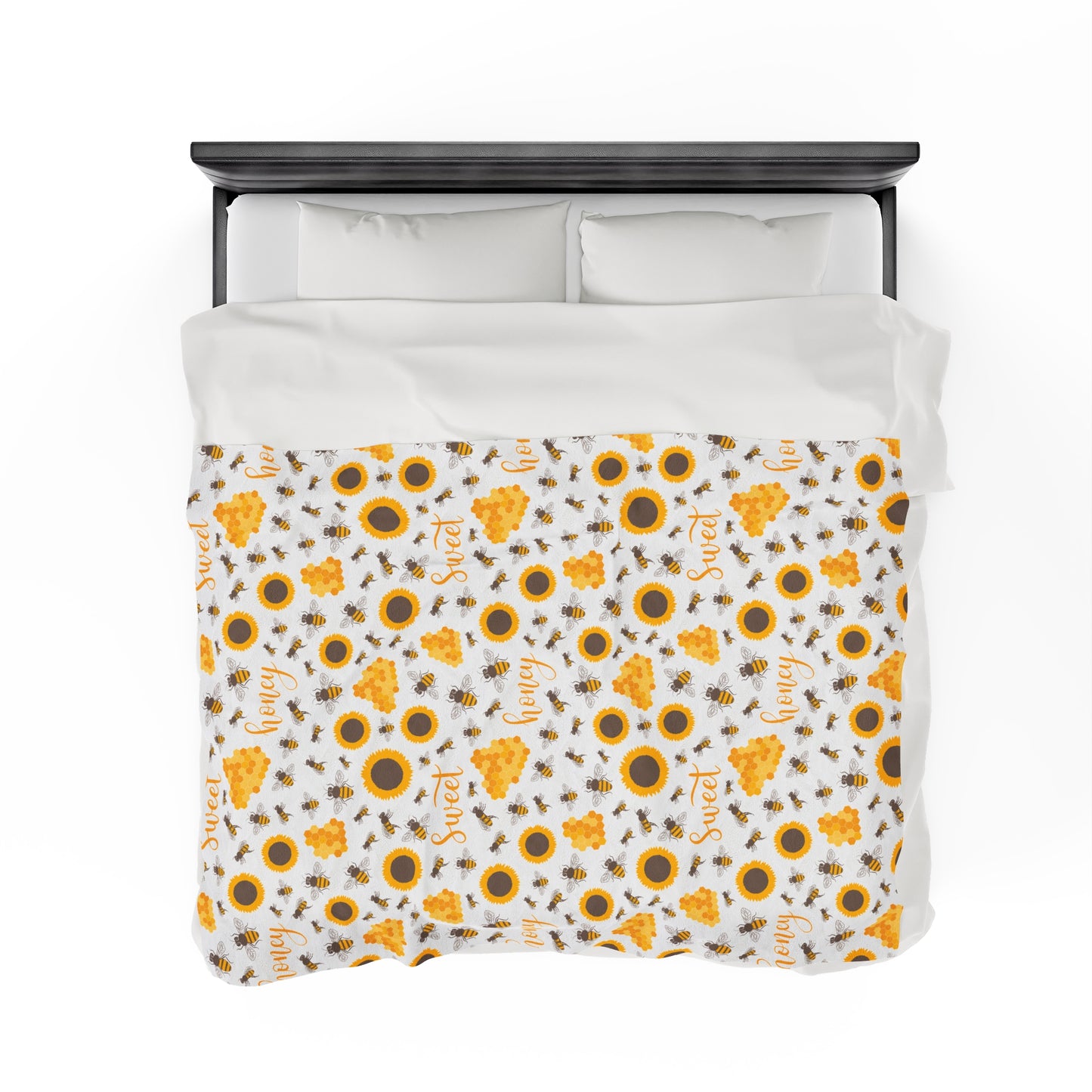 HoneyPlusCo Merch | Honey Bee Plush Blanket Style 4
