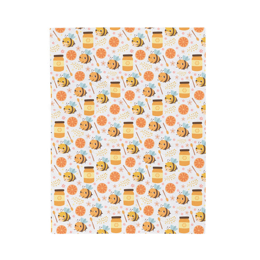 HoneyPlusCo Merch | Honey Bee Plush Blanket Style 6