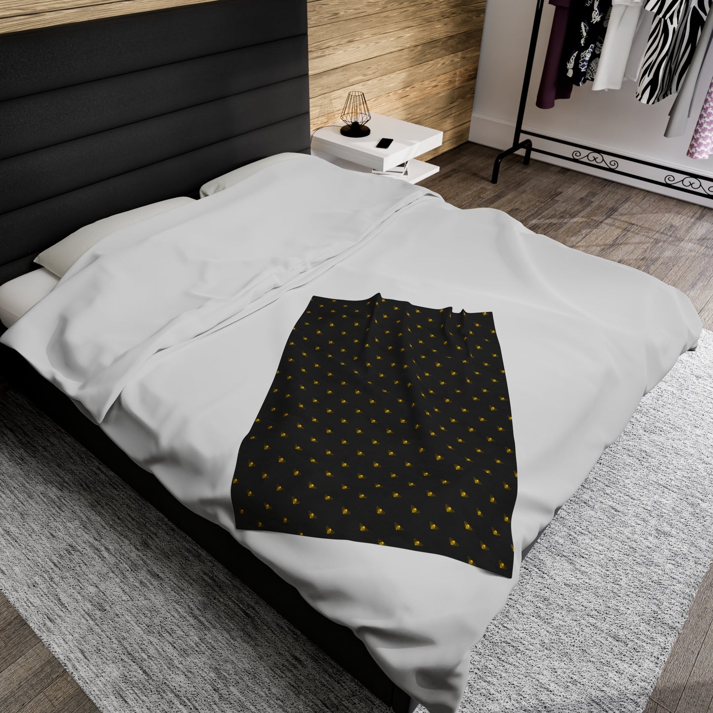 HoneyPlusCo Merch | Honey Bee Plush Blanket Style 7