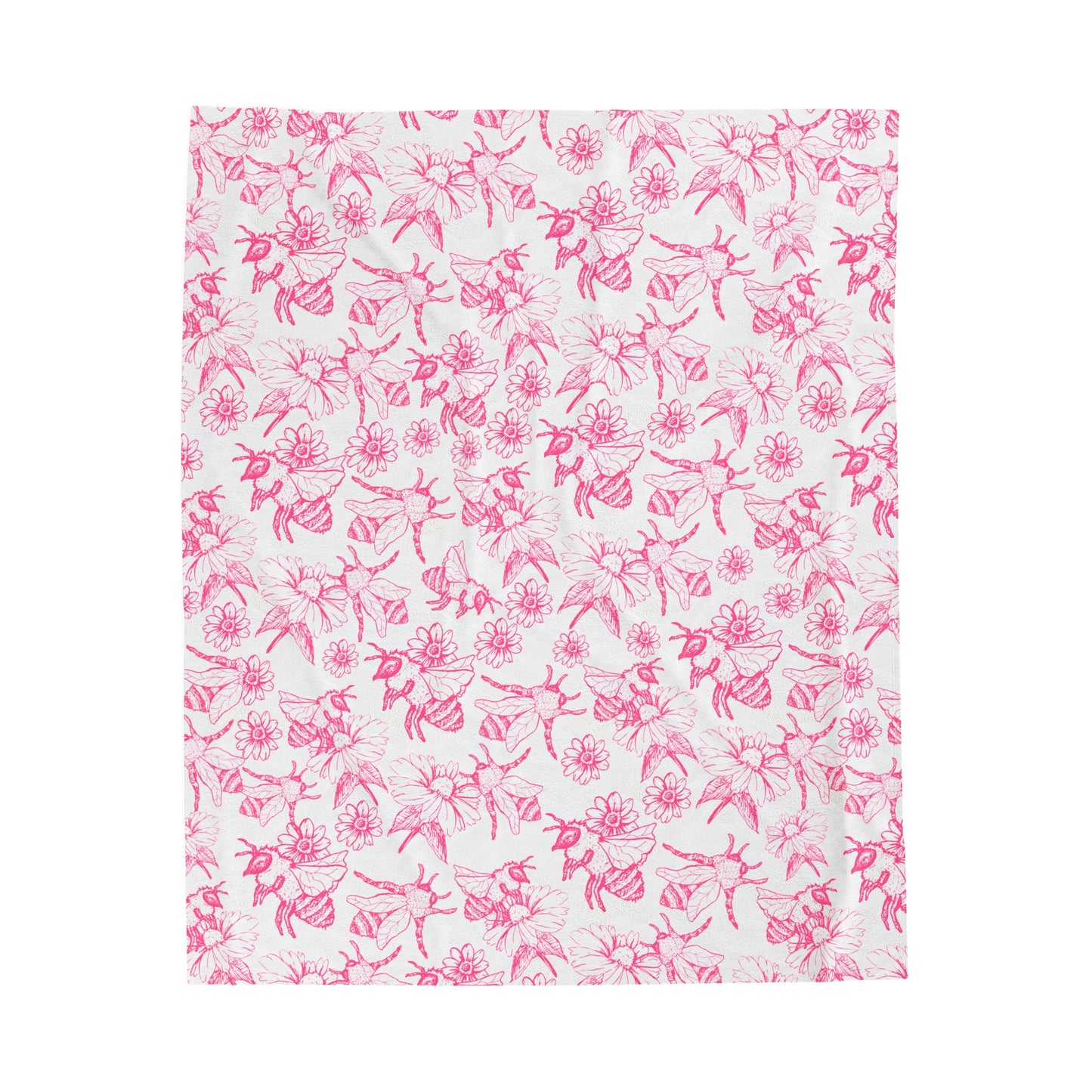 HoneyPlusCo Merch | Honey Bee Plush Blanket Style 5