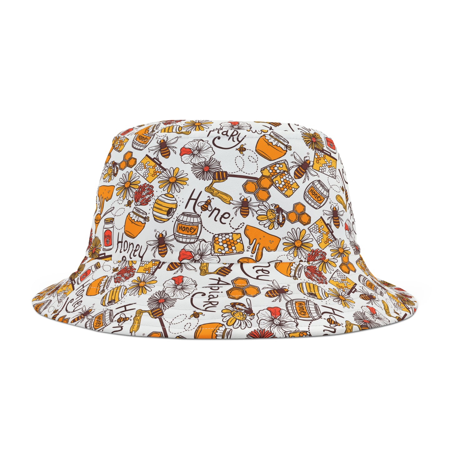 HoneyPlusCo Merch | Honey Bee Bucket Hat - Full Print Style 11