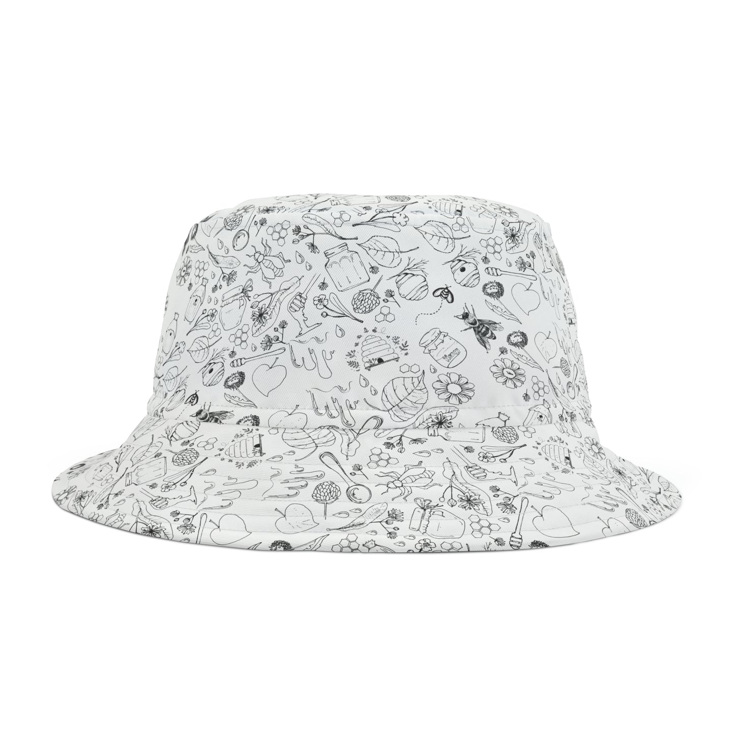 HoneyPlusCo Merch | Honey Bee Bucket Hat - Full Print Style 2