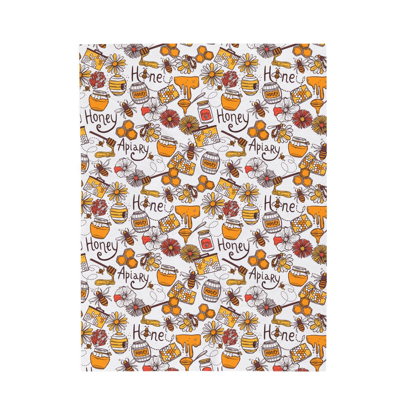 HoneyPlusCo Merch | Honey Bee Plush Blanket Style 11