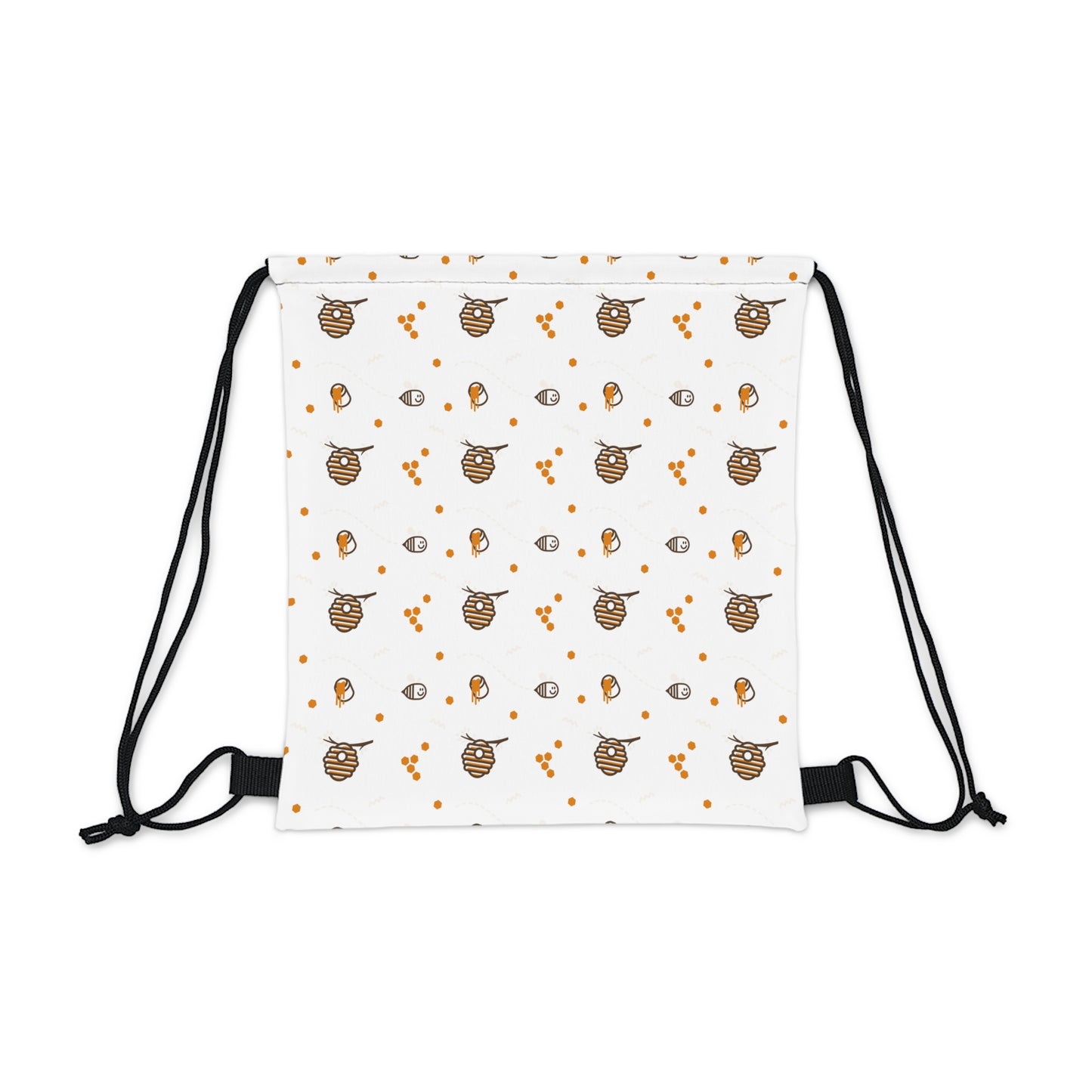HoneyPlusCo Merch | Honey Bee Drawstring Backpack Style 12