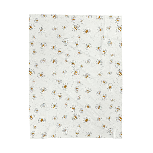 HoneyPlusCo Merch | Honey Bee Plush Blanket Style 10