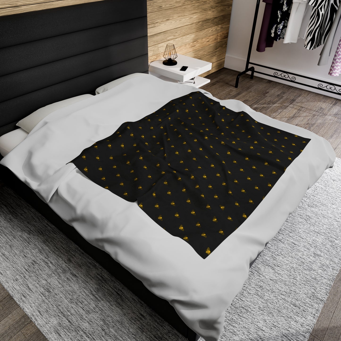 HoneyPlusCo Merch | Honey Bee Plush Blanket Style 7