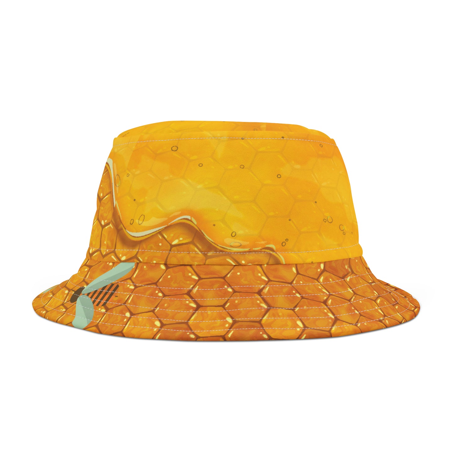 HoneyPlusCo Merch | Honey Bee Bucket Hat - Full Print Style 1