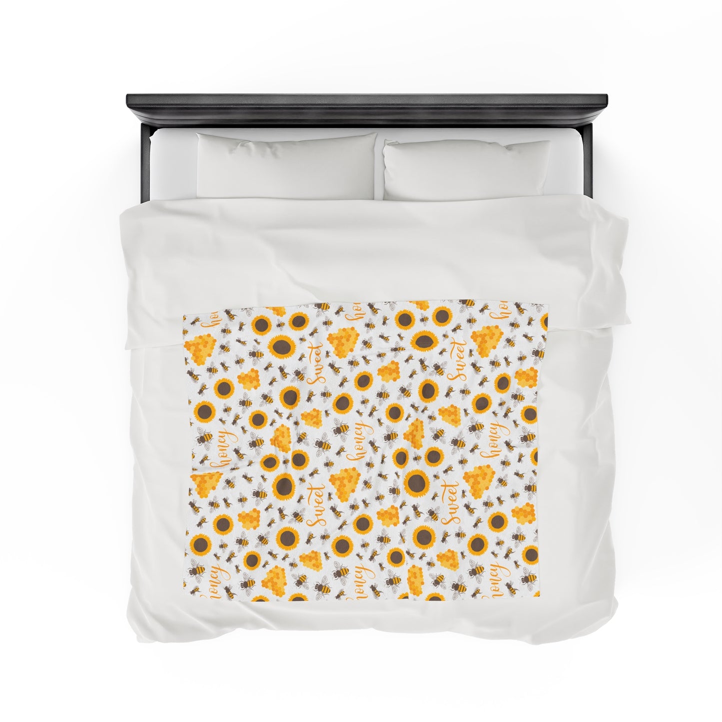 HoneyPlusCo Merch | Honey Bee Plush Blanket Style 4