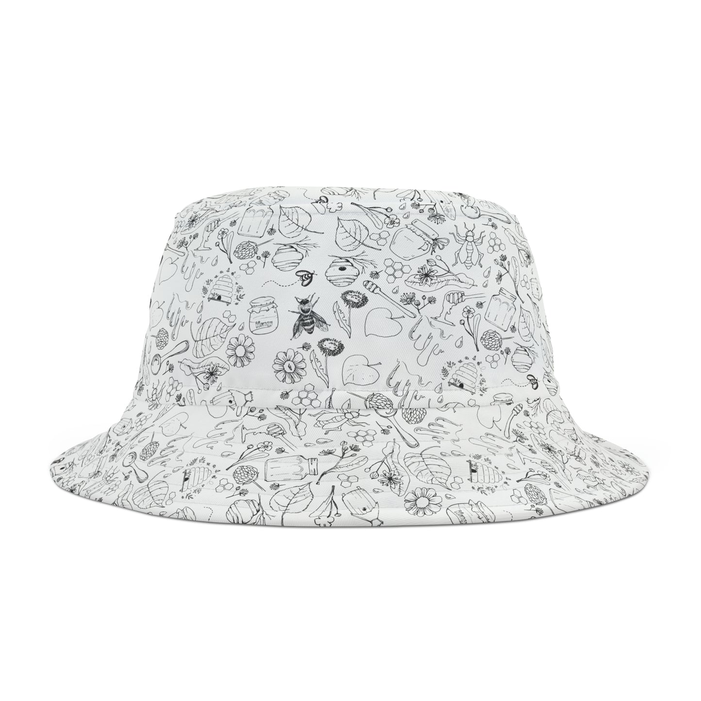 HoneyPlusCo Merch | Honey Bee Bucket Hat - Full Print Style 2