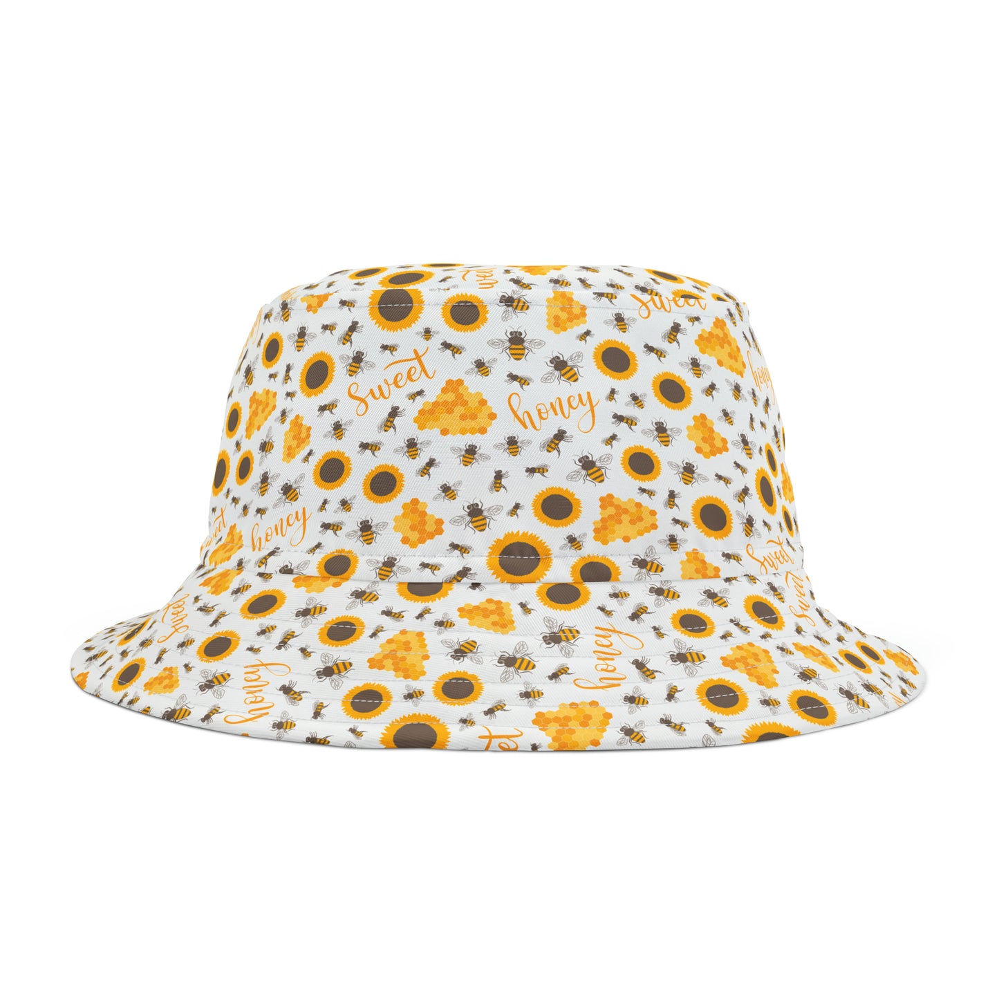 HoneyPlusCo Merch | Honey Bee Bucket Hat - Full Print Style 4