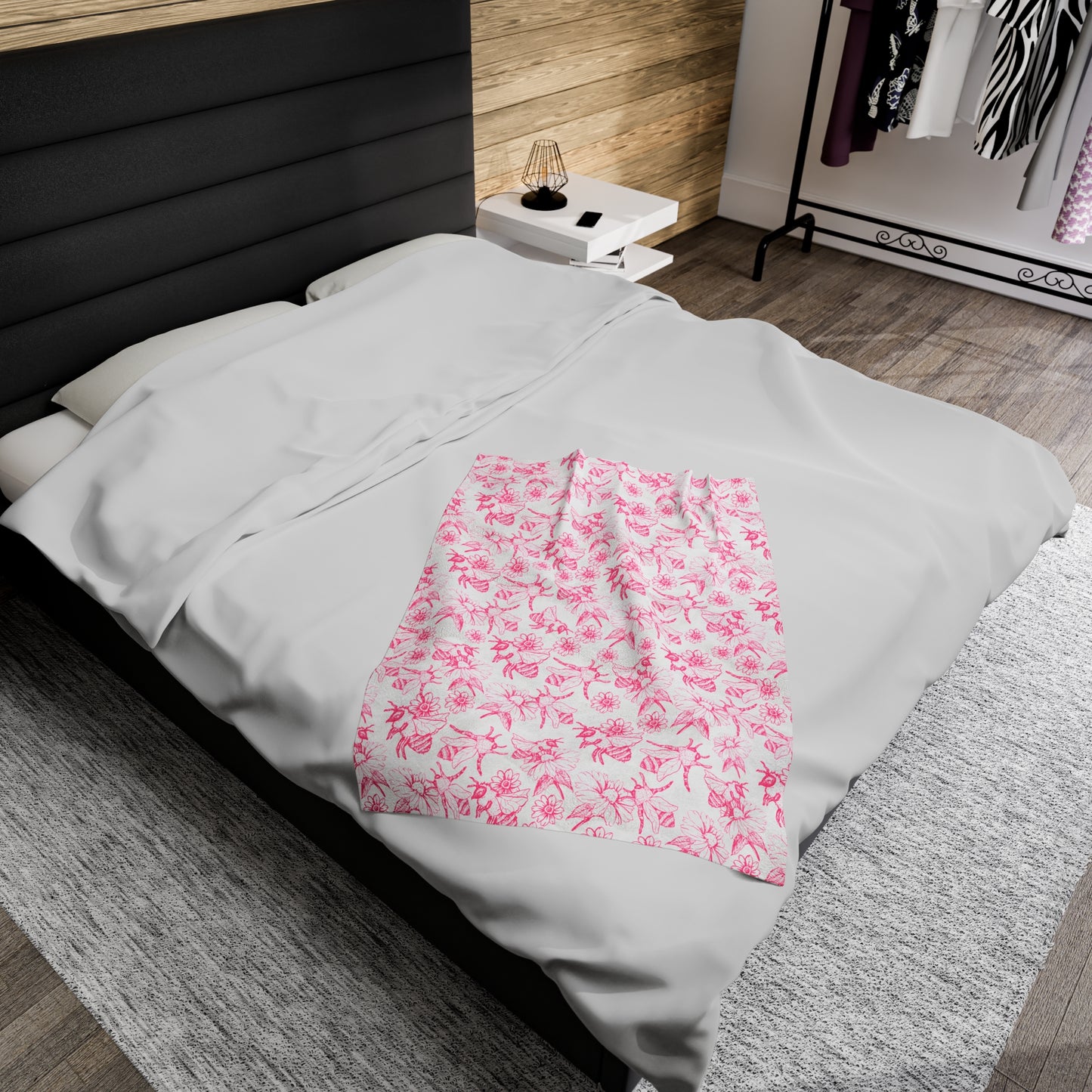 HoneyPlusCo Merch | Honey Bee Plush Blanket Style 5