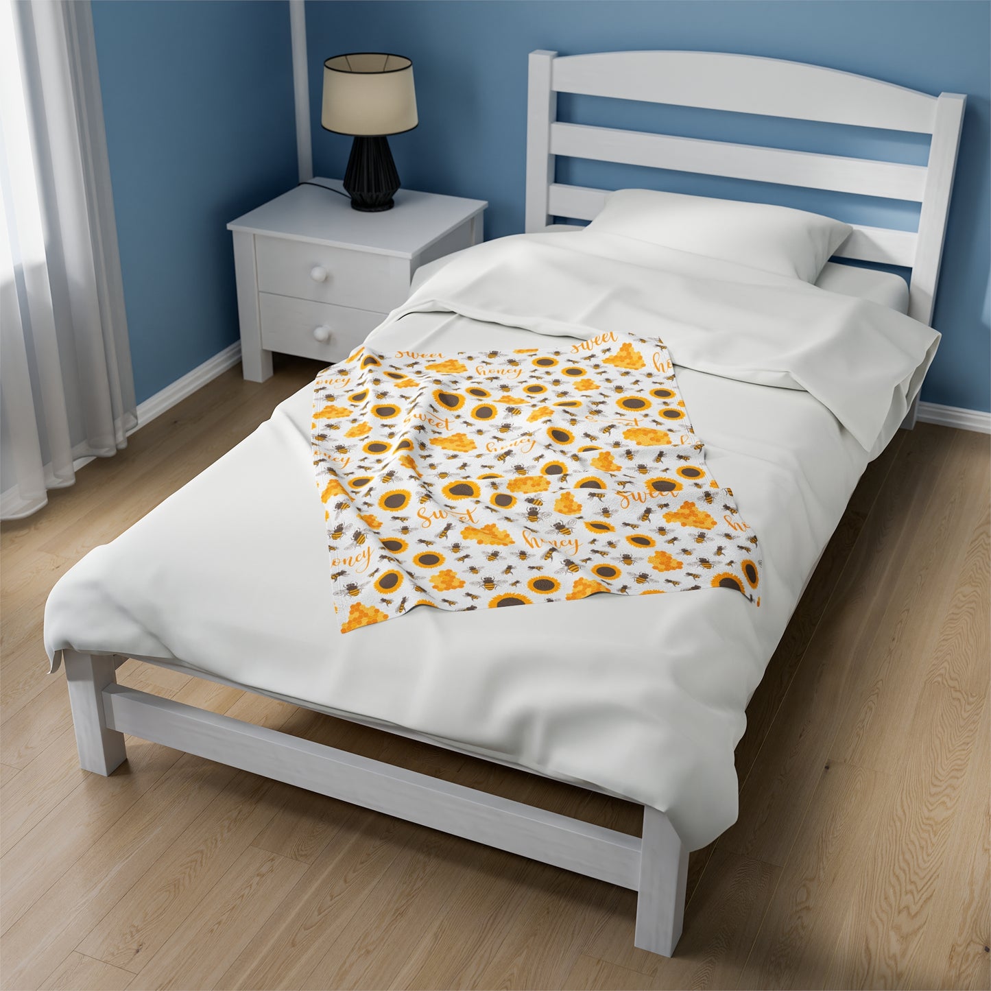 HoneyPlusCo Merch | Honey Bee Plush Blanket Style 4