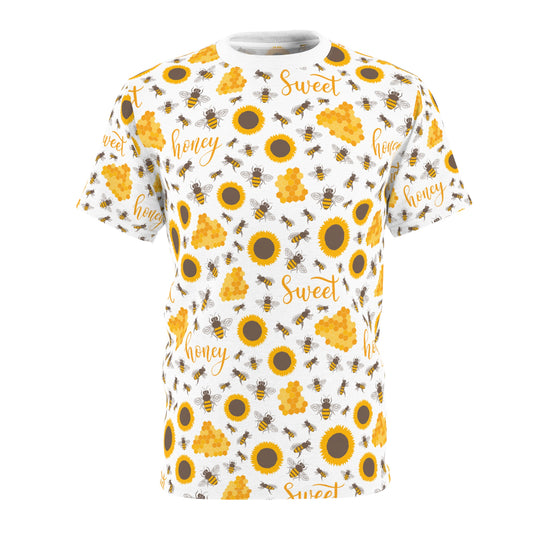 HoneyPlusCo Merch | Honey Bee T Shirt - Full Print Style 4