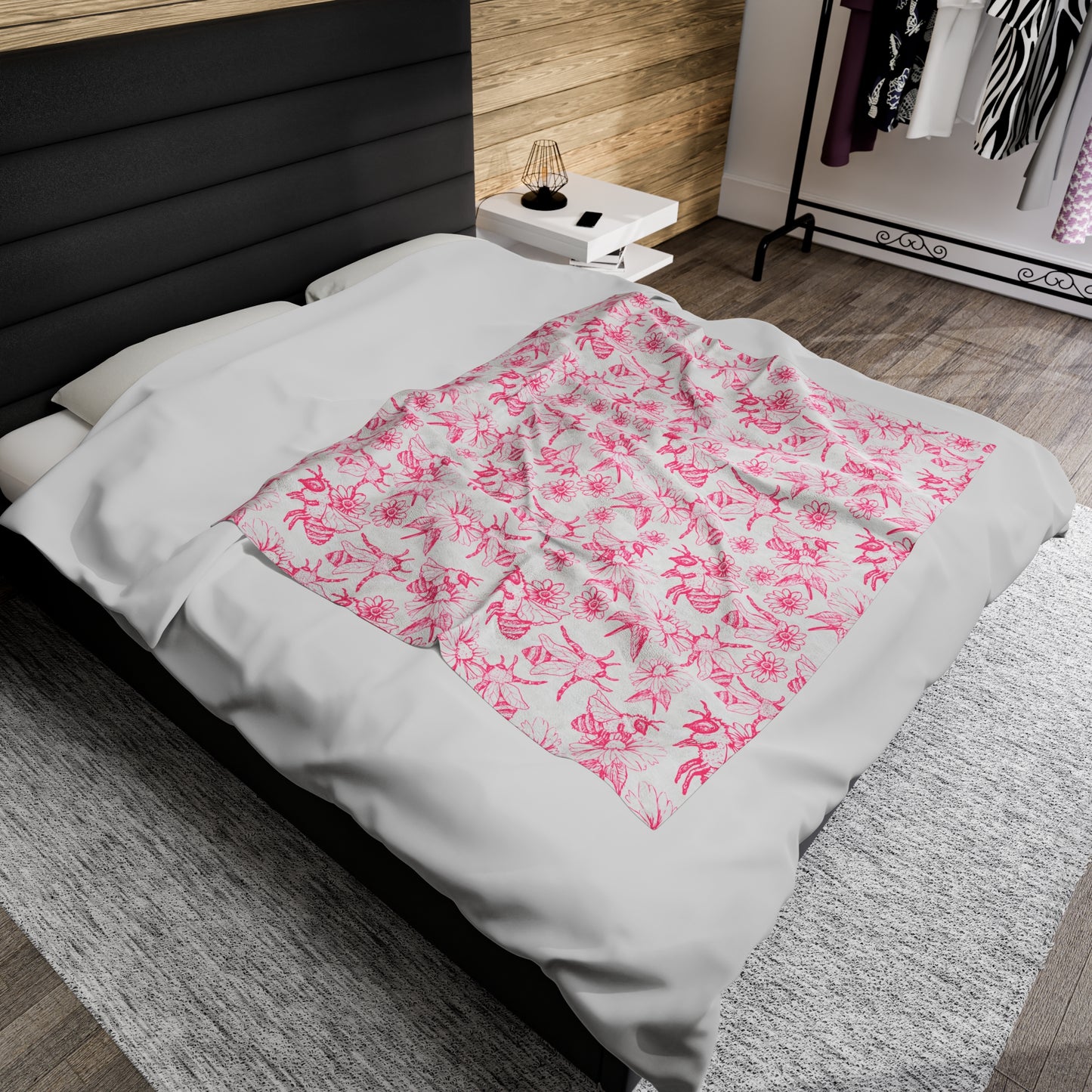 HoneyPlusCo Merch | Honey Bee Plush Blanket Style 5