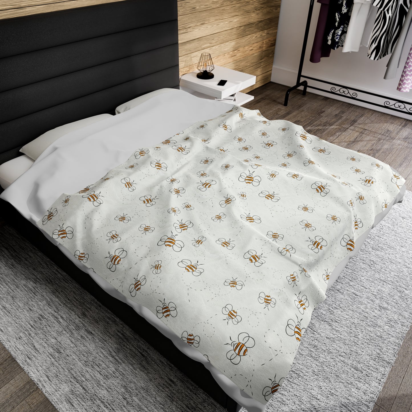 HoneyPlusCo Merch | Honey Bee Plush Blanket Style 10