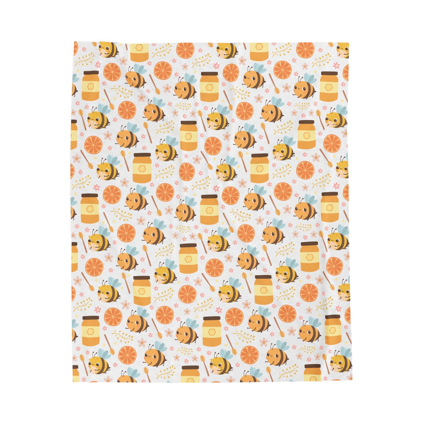 HoneyPlusCo Merch | Honey Bee Plush Blanket Style 6