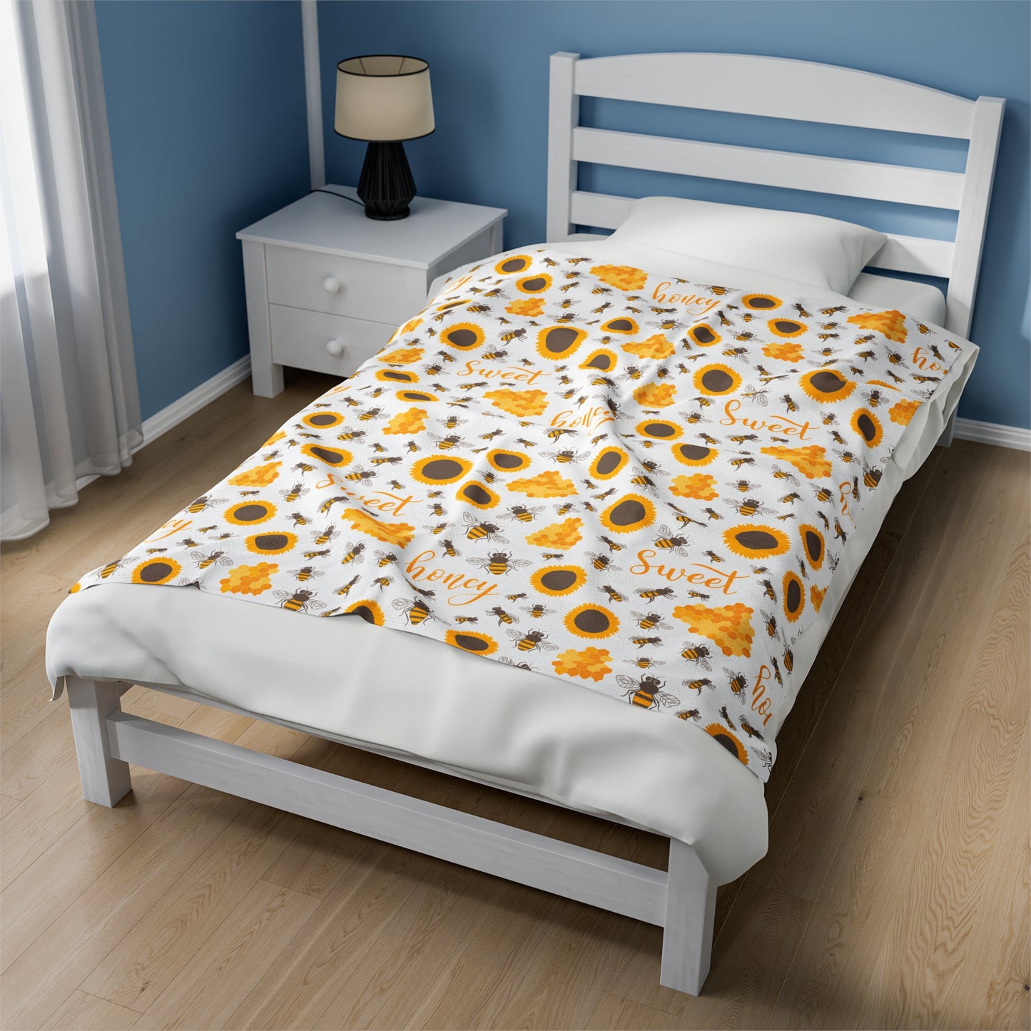 HoneyPlusCo Merch | Honey Bee Plush Blanket Style 4
