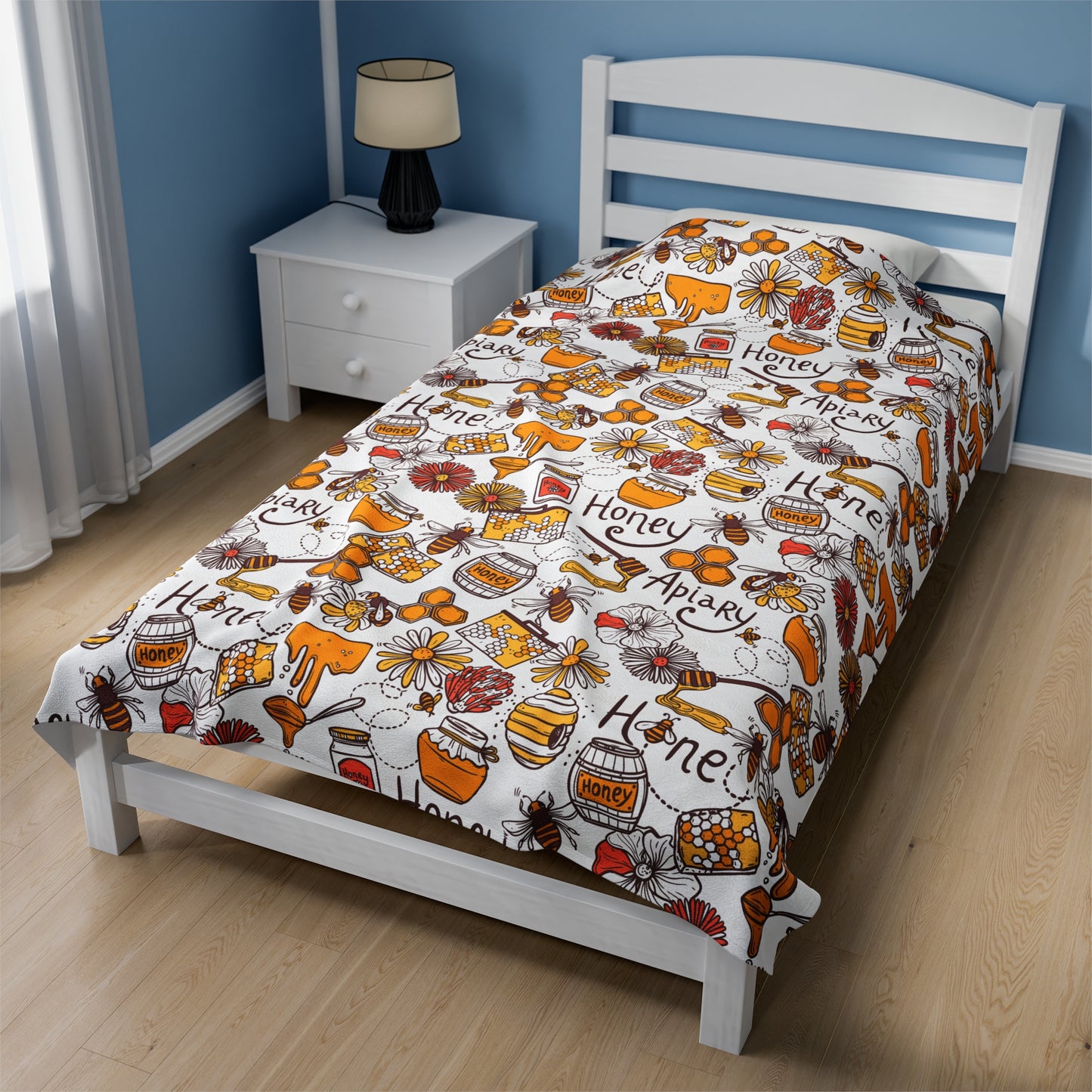 HoneyPlusCo Merch | Honey Bee Plush Blanket Style 11