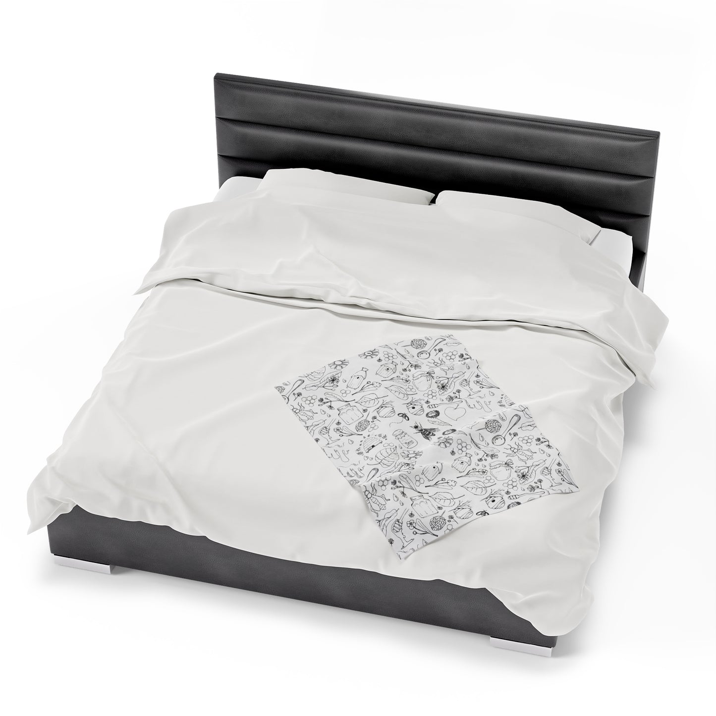 HoneyPlusCo Merch | Honey Bee Plush Blanket Style 2