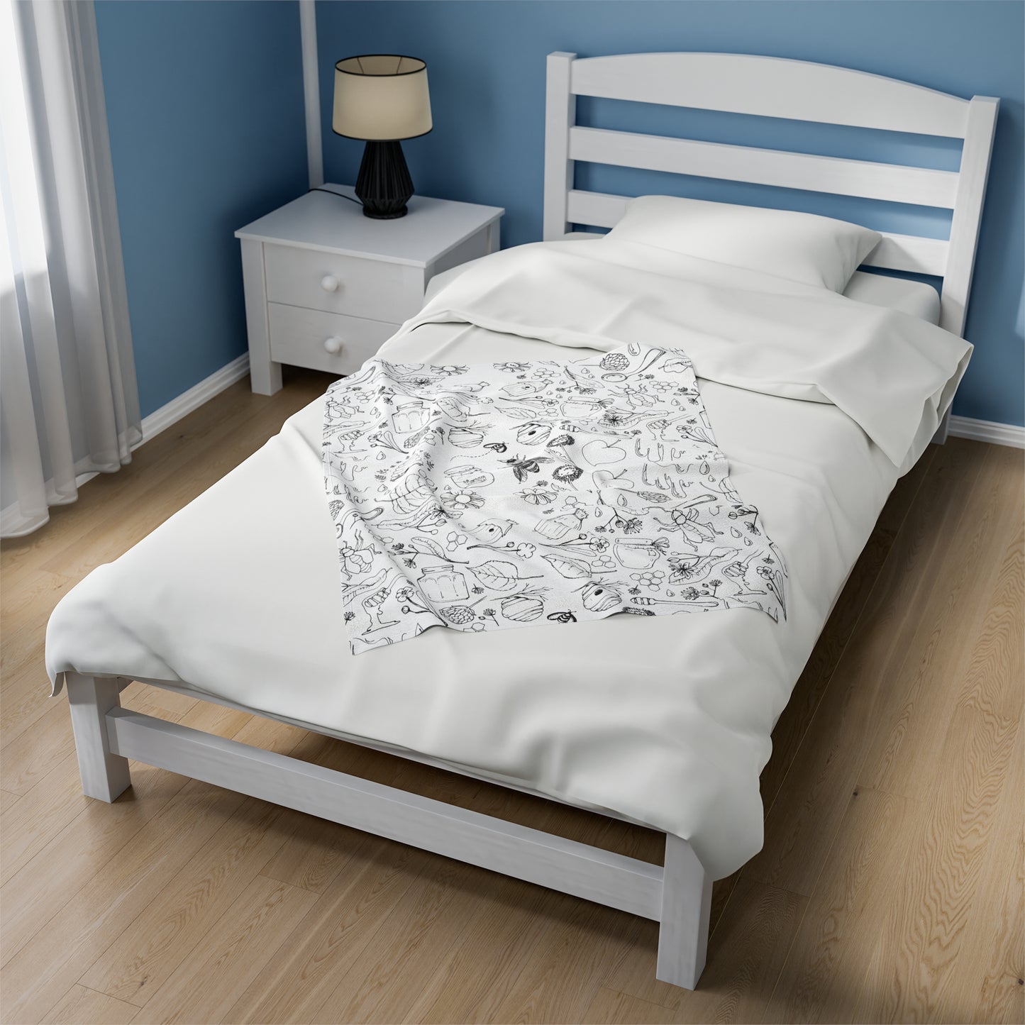 HoneyPlusCo Merch | Honey Bee Plush Blanket Style 2