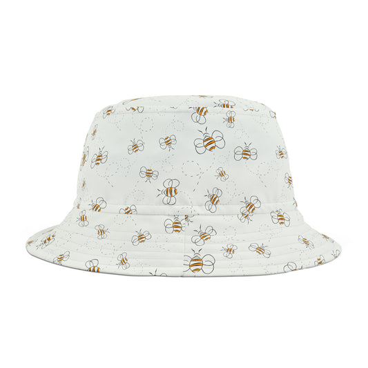 HoneyPlusCo Merch | Honey Bee Bucket Hat - Full Print Style 10