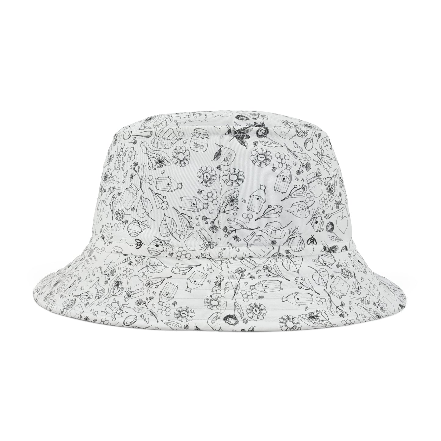 HoneyPlusCo Merch | Honey Bee Bucket Hat - Full Print Style 2
