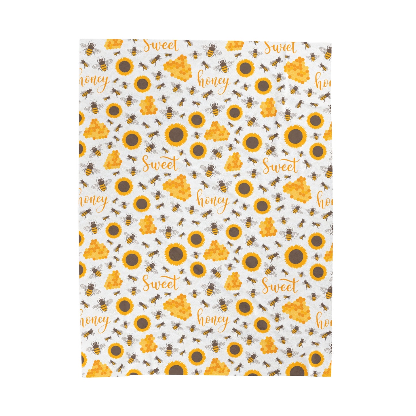 HoneyPlusCo Merch | Honey Bee Plush Blanket Style 4