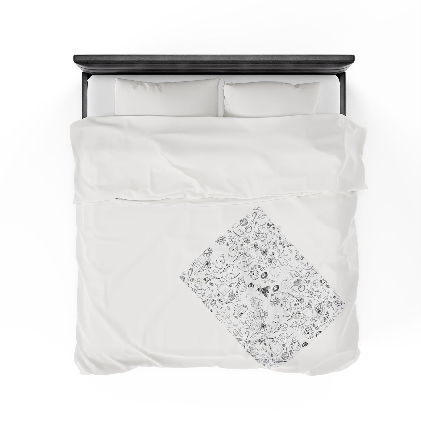 HoneyPlusCo Merch | Honey Bee Plush Blanket Style 2