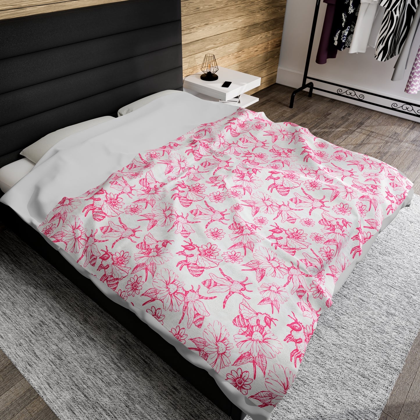 HoneyPlusCo Merch | Honey Bee Plush Blanket Style 5