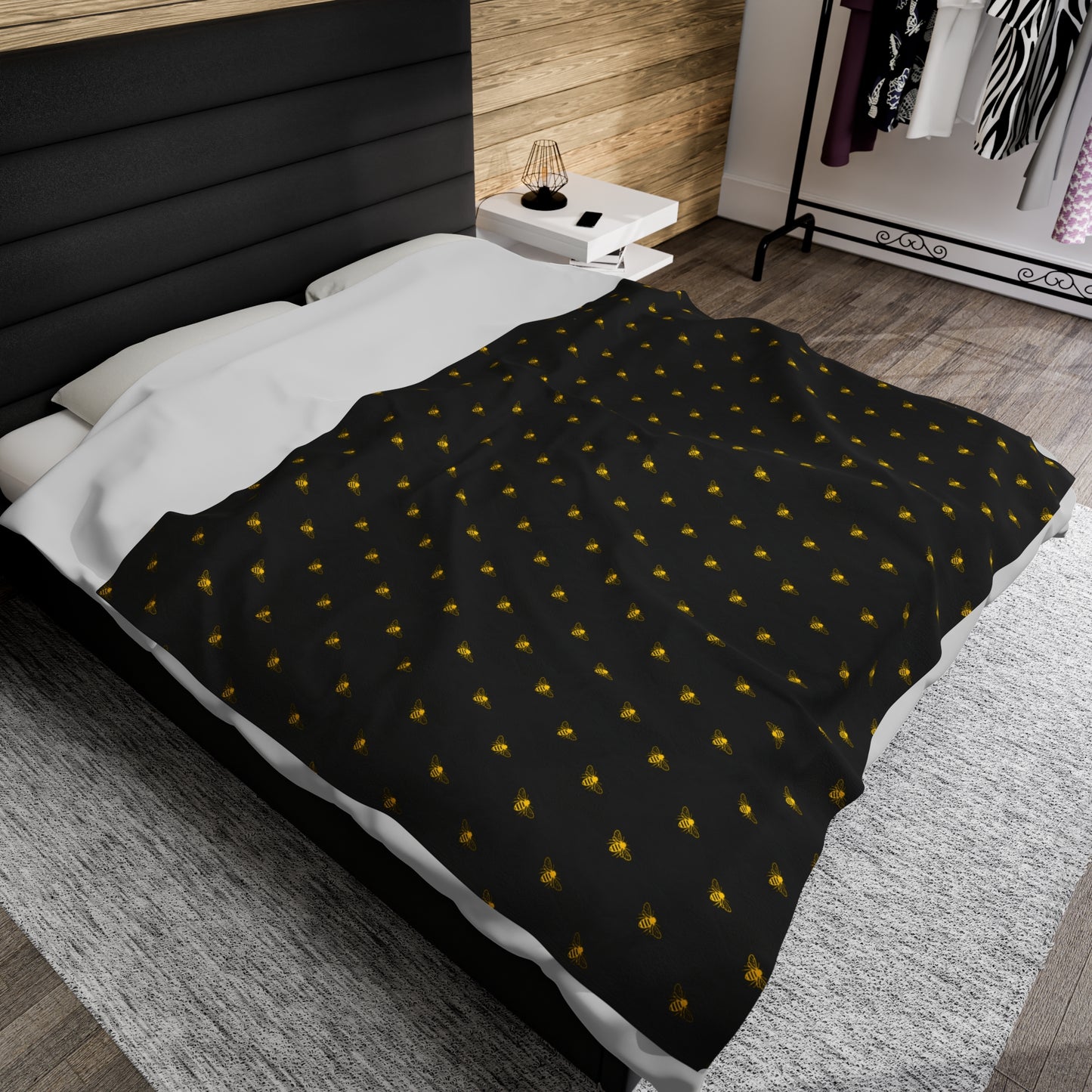 HoneyPlusCo Merch | Honey Bee Plush Blanket Style 7
