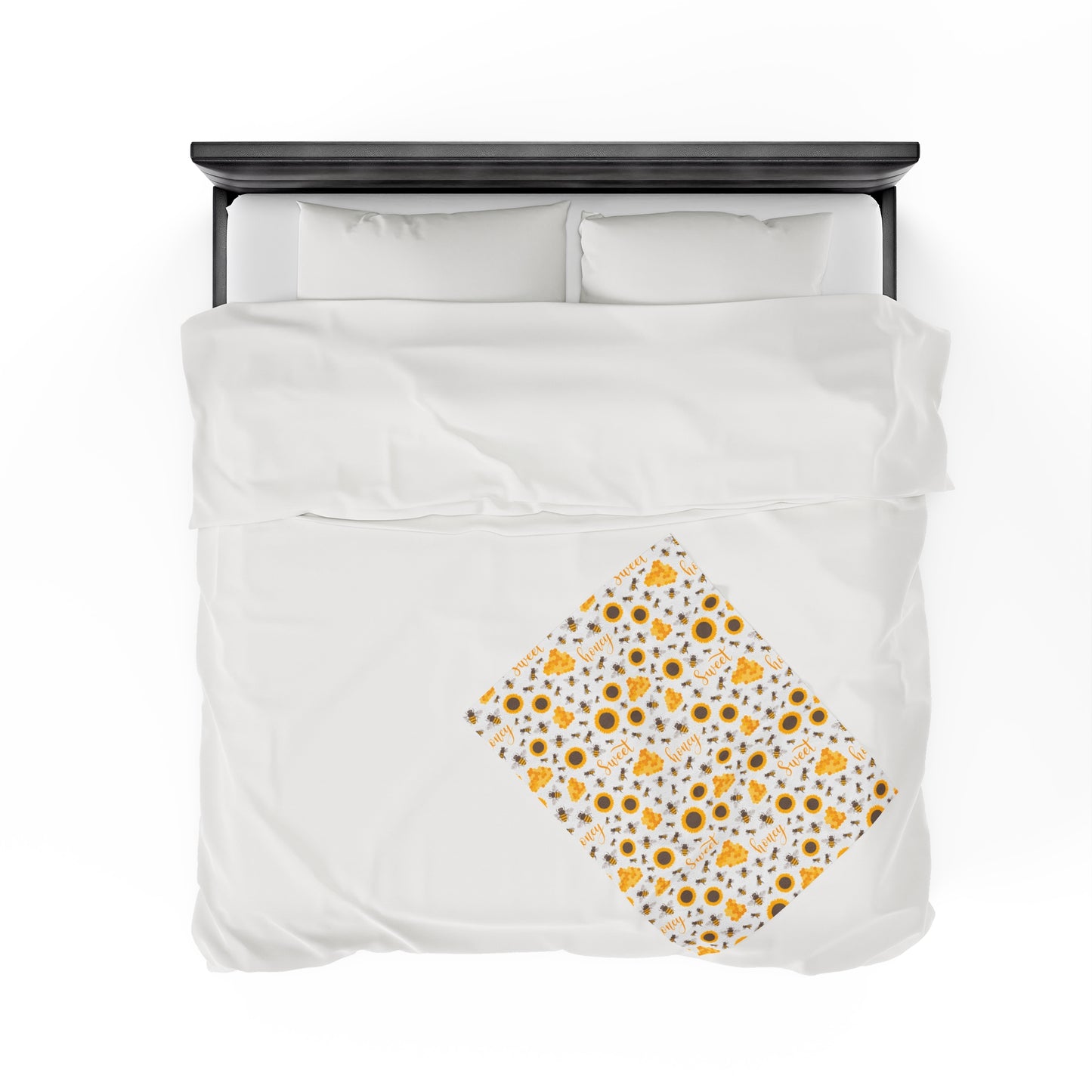 HoneyPlusCo Merch | Honey Bee Plush Blanket Style 4
