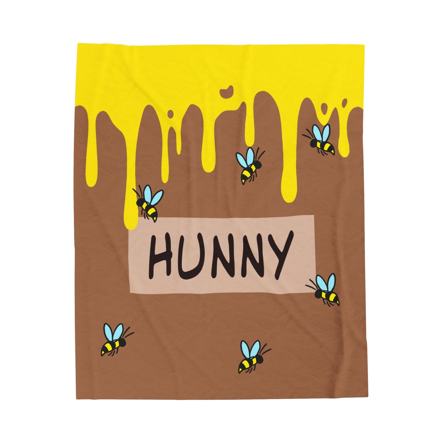 HoneyPlusCo Merch | Honey Bee Plush Blanket Style 12