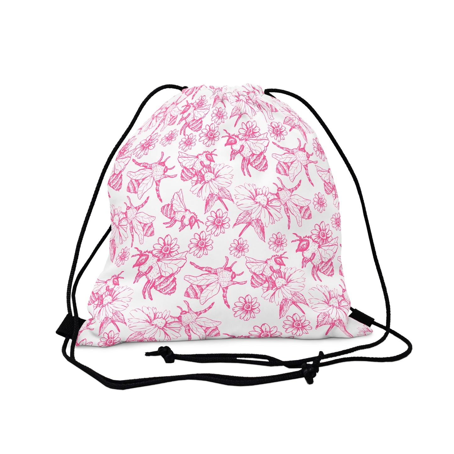 HoneyPlusCo Merch | Honey Bee Drawstring Backpack Style 5