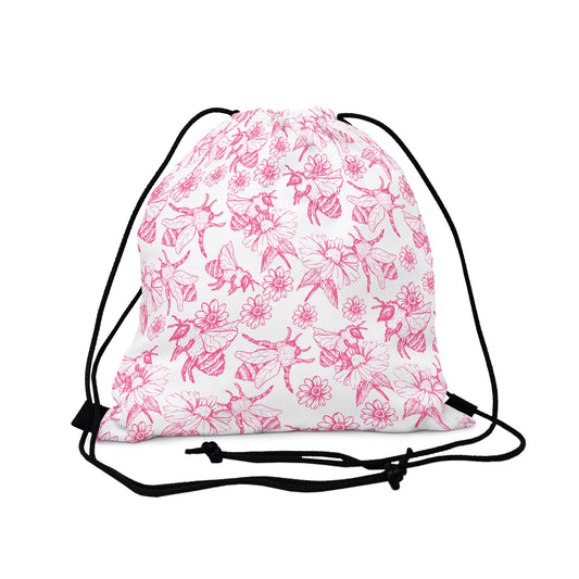 HoneyPlusCo Merch | Honey Bee Drawstring Backpack Style 5