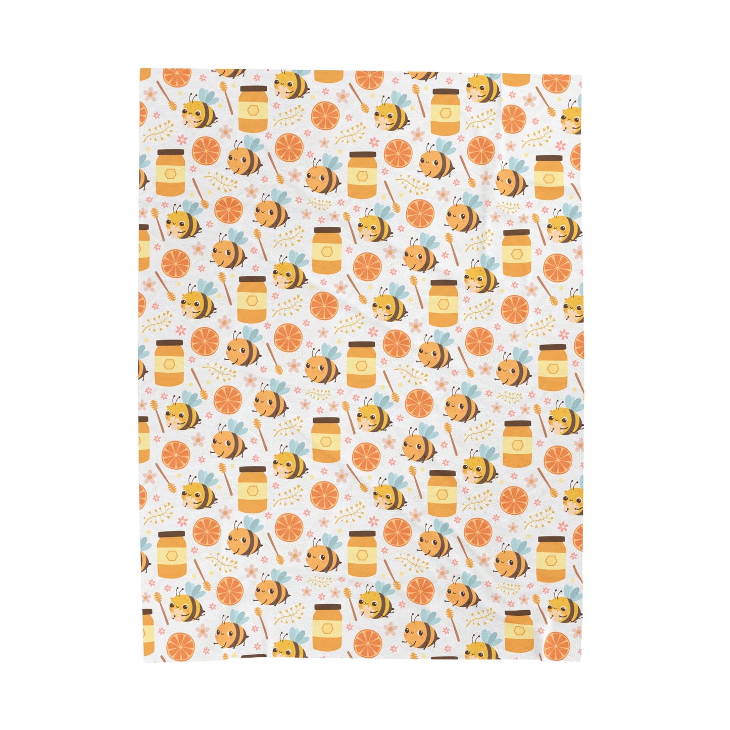 HoneyPlusCo Merch | Honey Bee Plush Blanket Style 6