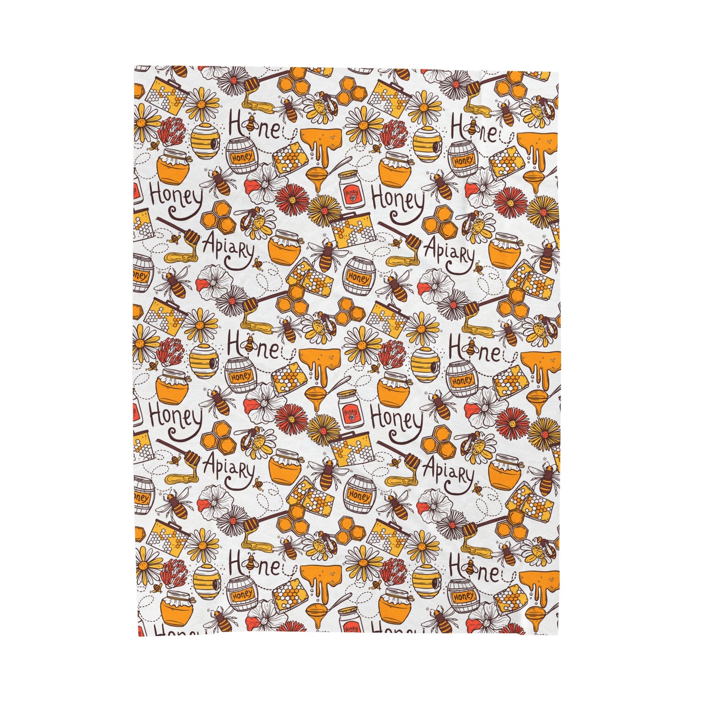 HoneyPlusCo Merch | Honey Bee Plush Blanket Style 11