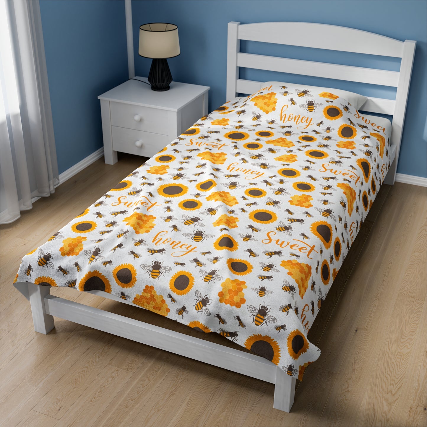 HoneyPlusCo Merch | Honey Bee Plush Blanket Style 4