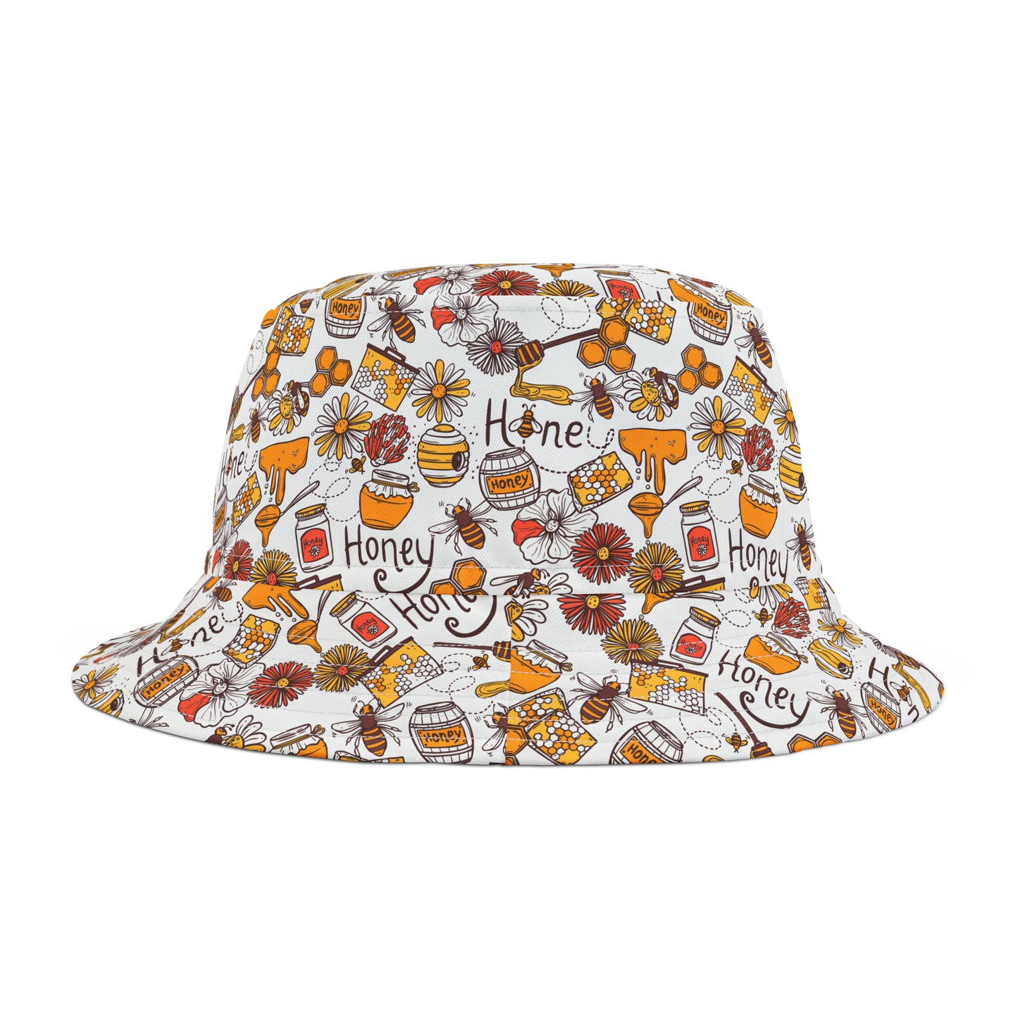HoneyPlusCo Merch | Honey Bee Bucket Hat - Full Print Style 11