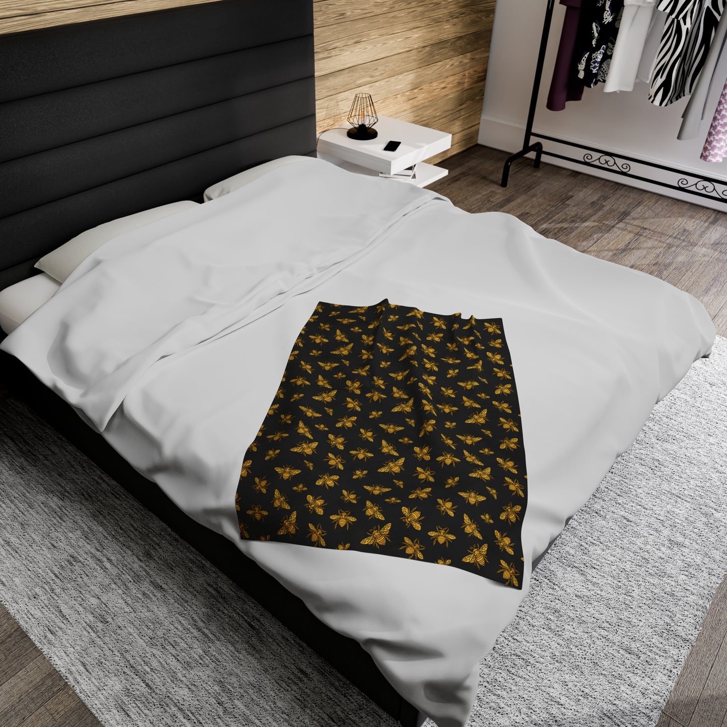 HoneyPlusCo Merch | Honey Bee Plush Blanket Style 9
