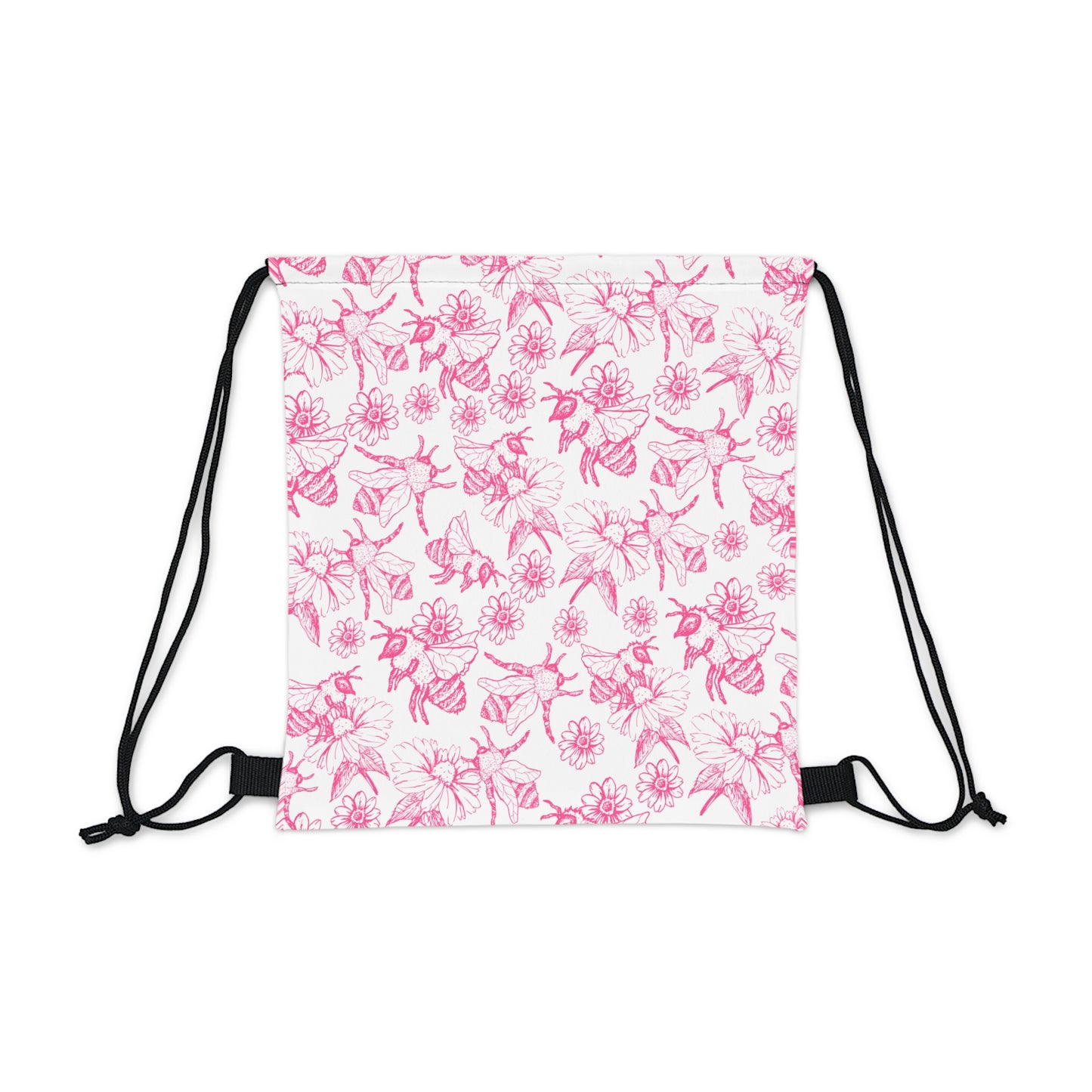 HoneyPlusCo Merch | Honey Bee Drawstring Backpack Style 5
