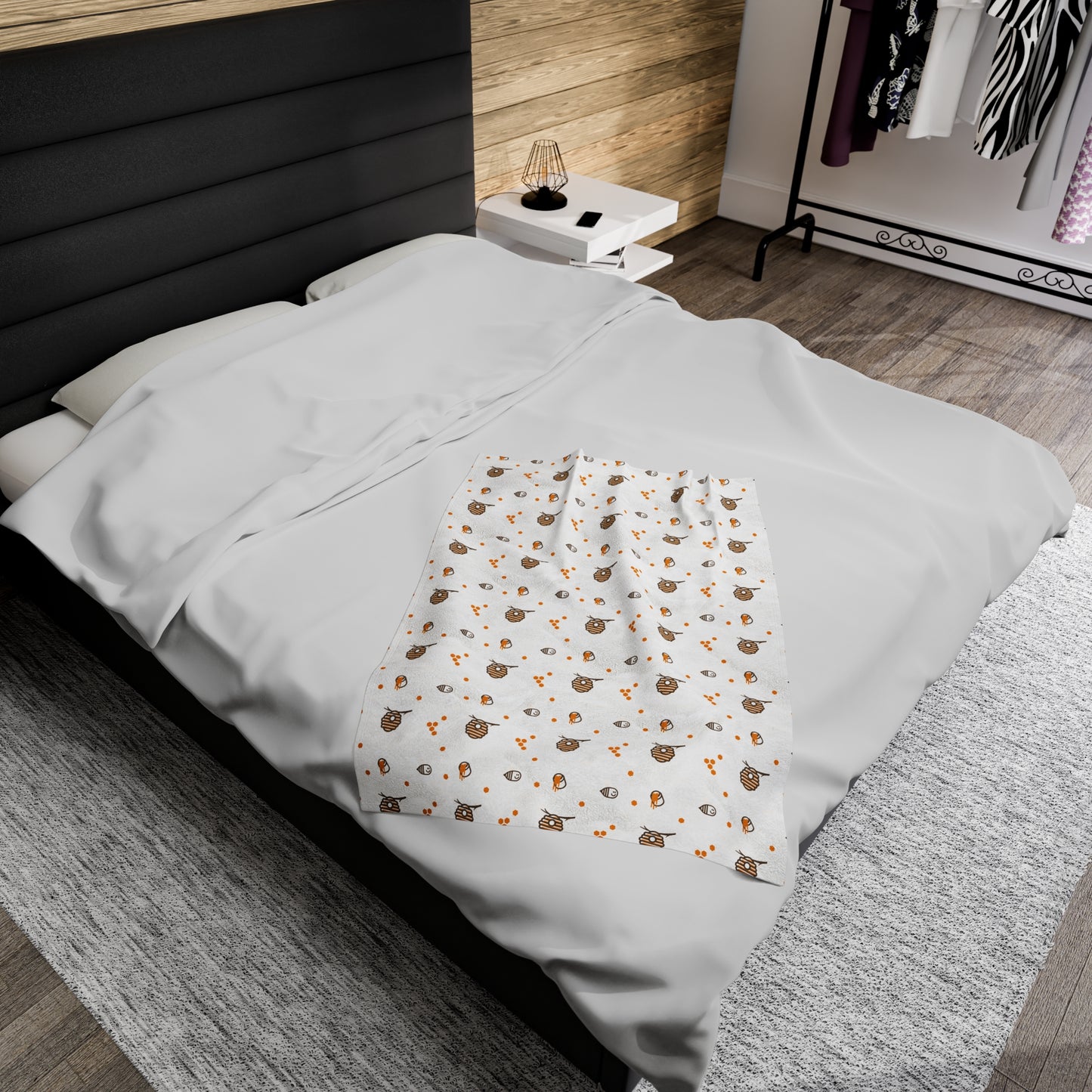 HoneyPlusCo Merch | Honey Bee Plush Blanket Style 12
