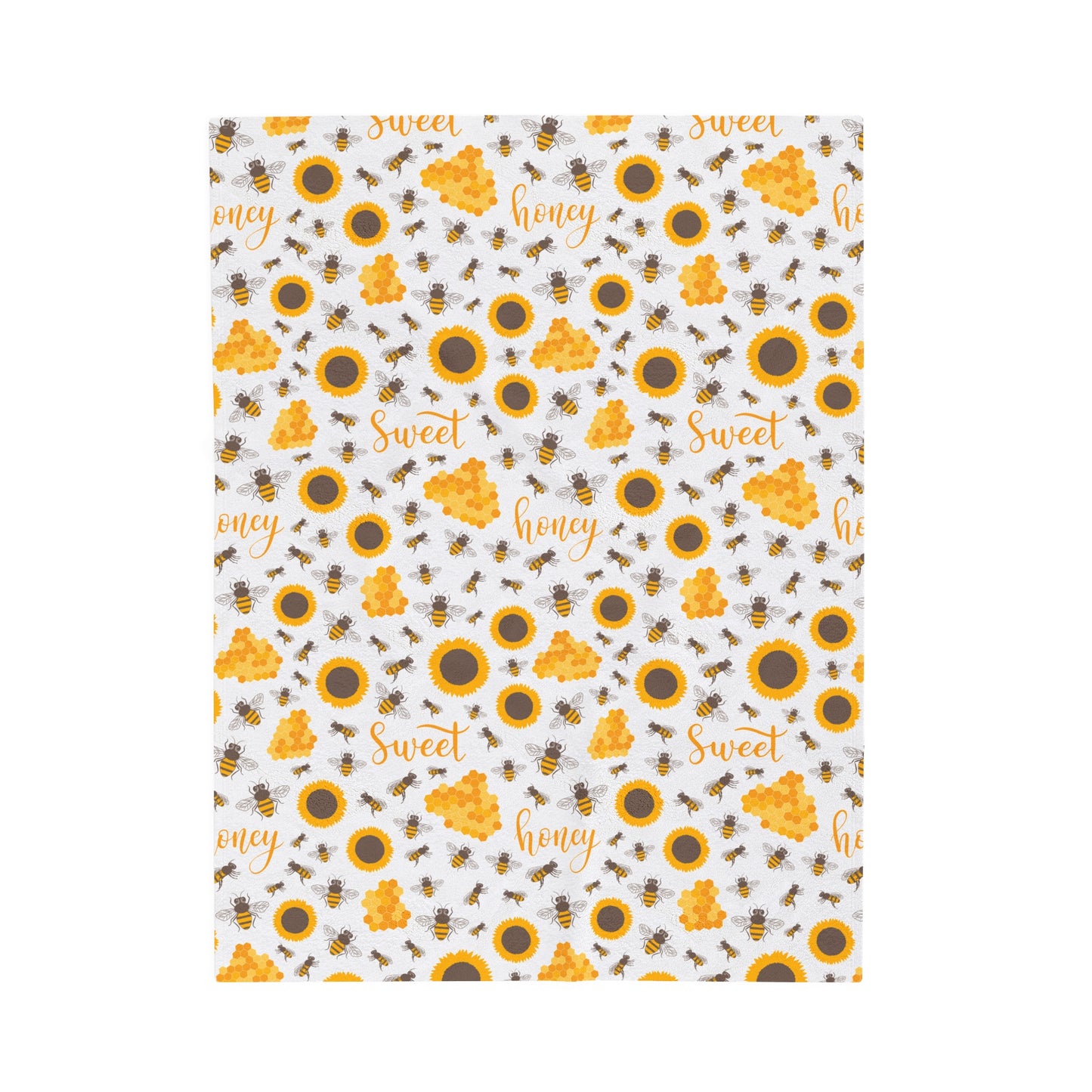 HoneyPlusCo Merch | Honey Bee Plush Blanket Style 4
