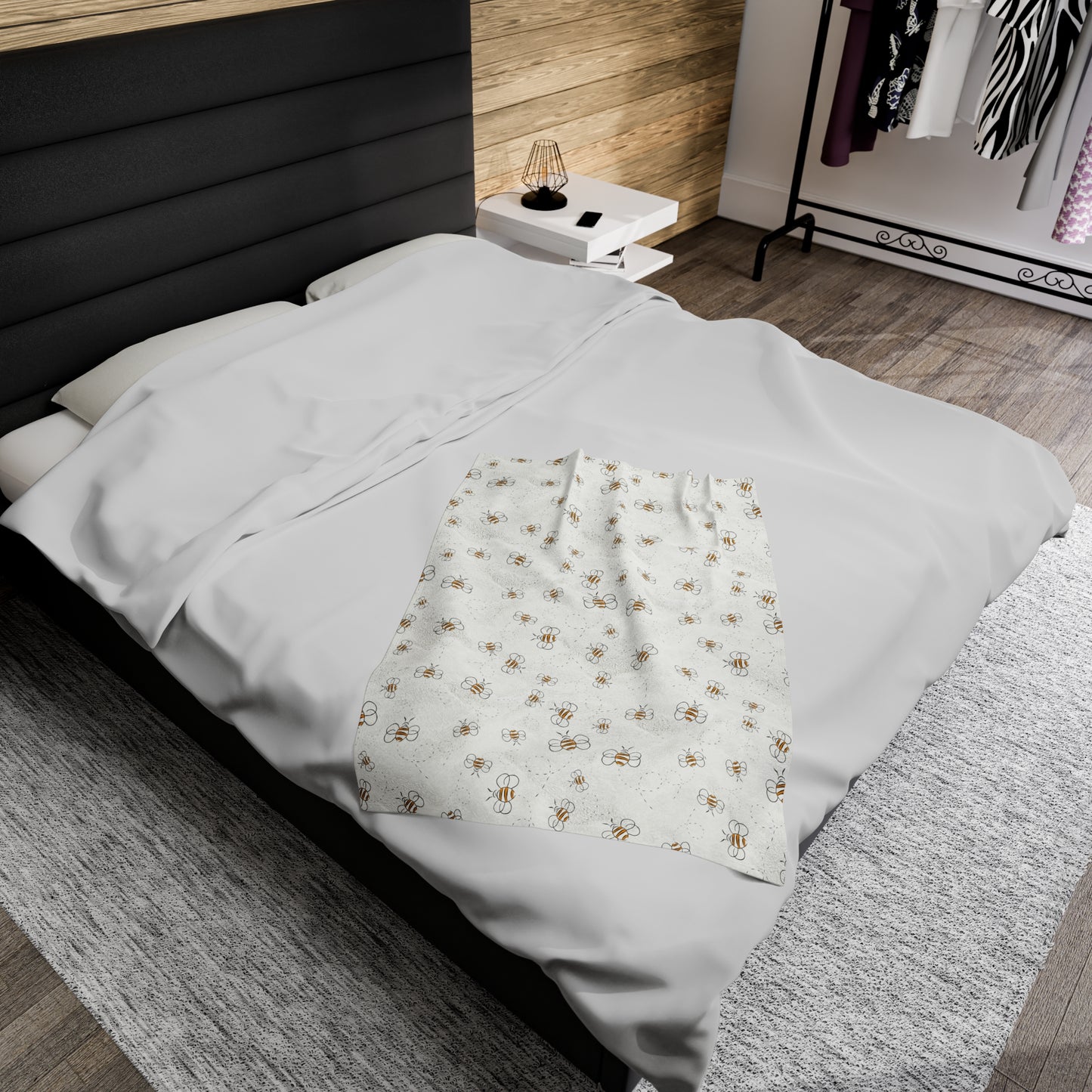 HoneyPlusCo Merch | Honey Bee Plush Blanket Style 10