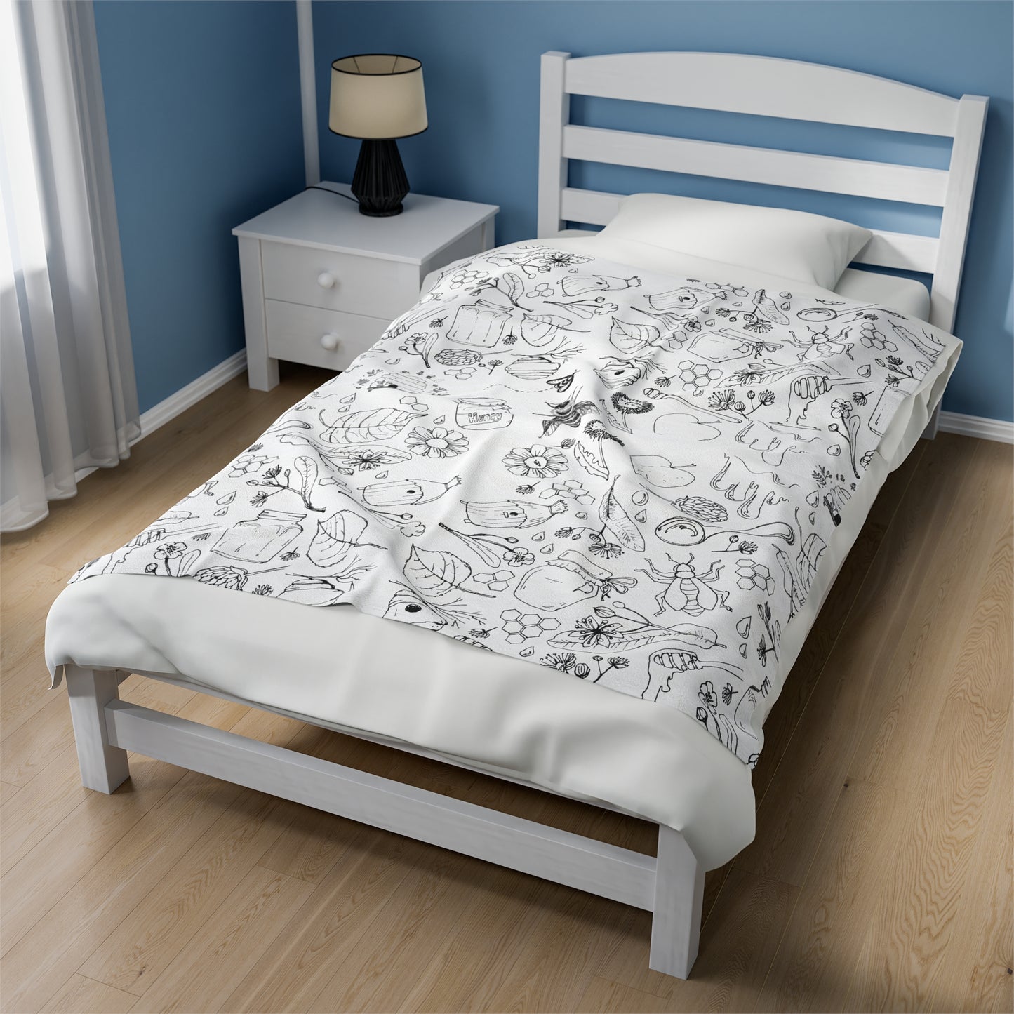 HoneyPlusCo Merch | Honey Bee Plush Blanket Style 2