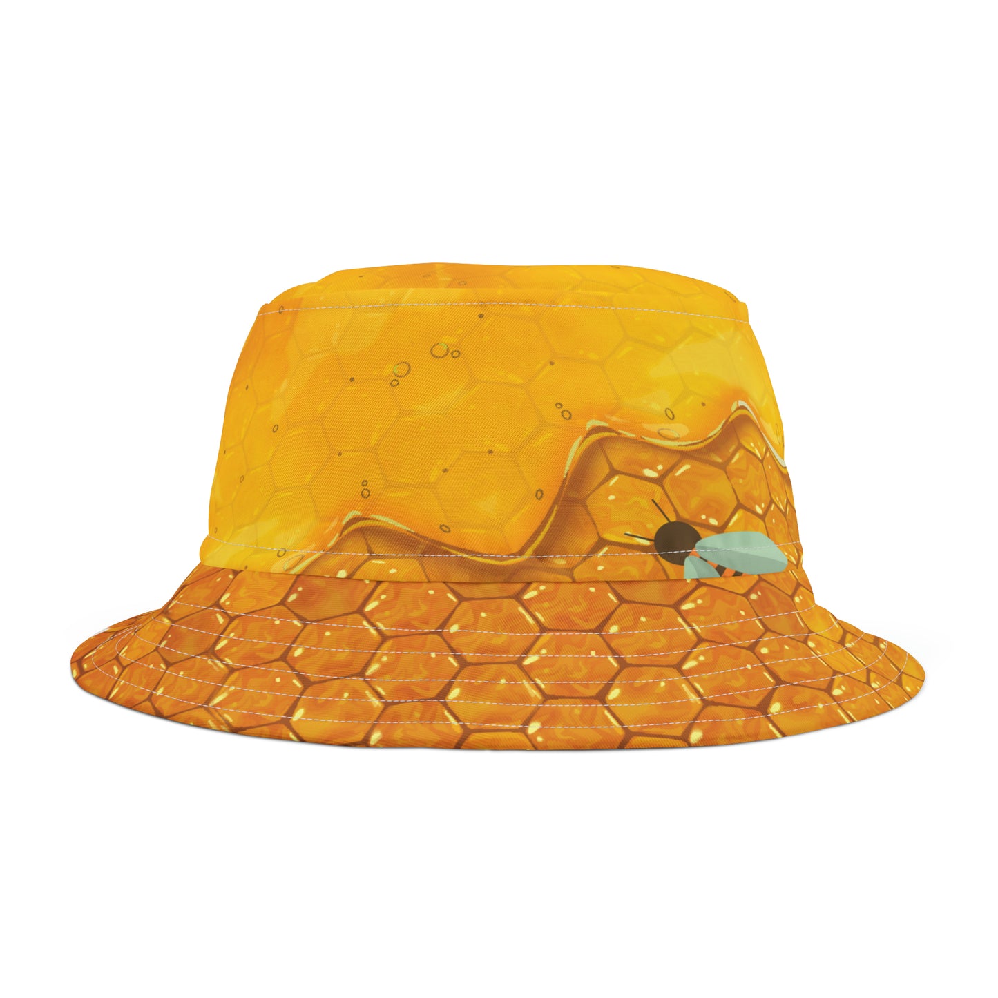 HoneyPlusCo Merch | Honey Bee Bucket Hat - Full Print Style 1