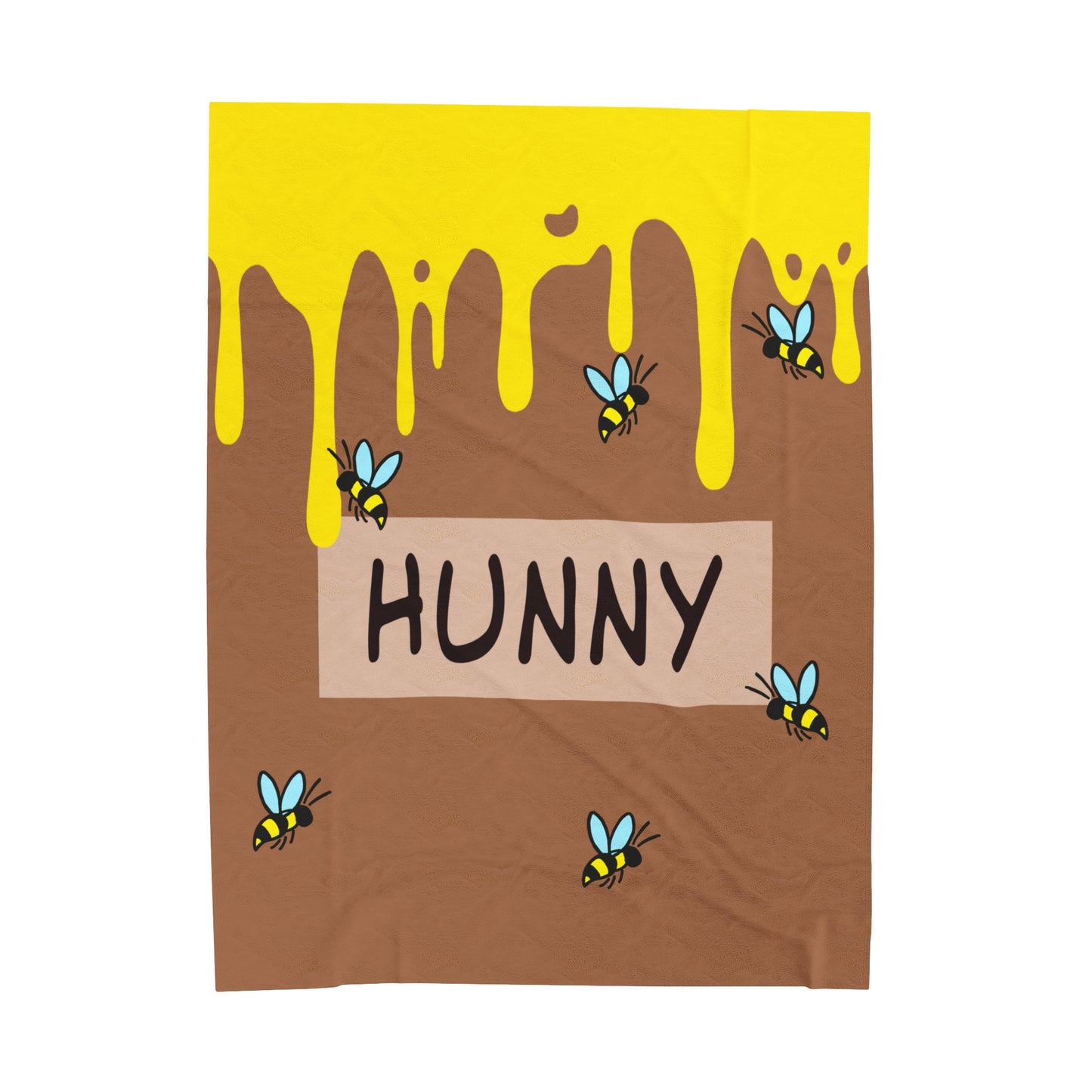 HoneyPlusCo Merch | Honey Bee Plush Blanket Style 8
