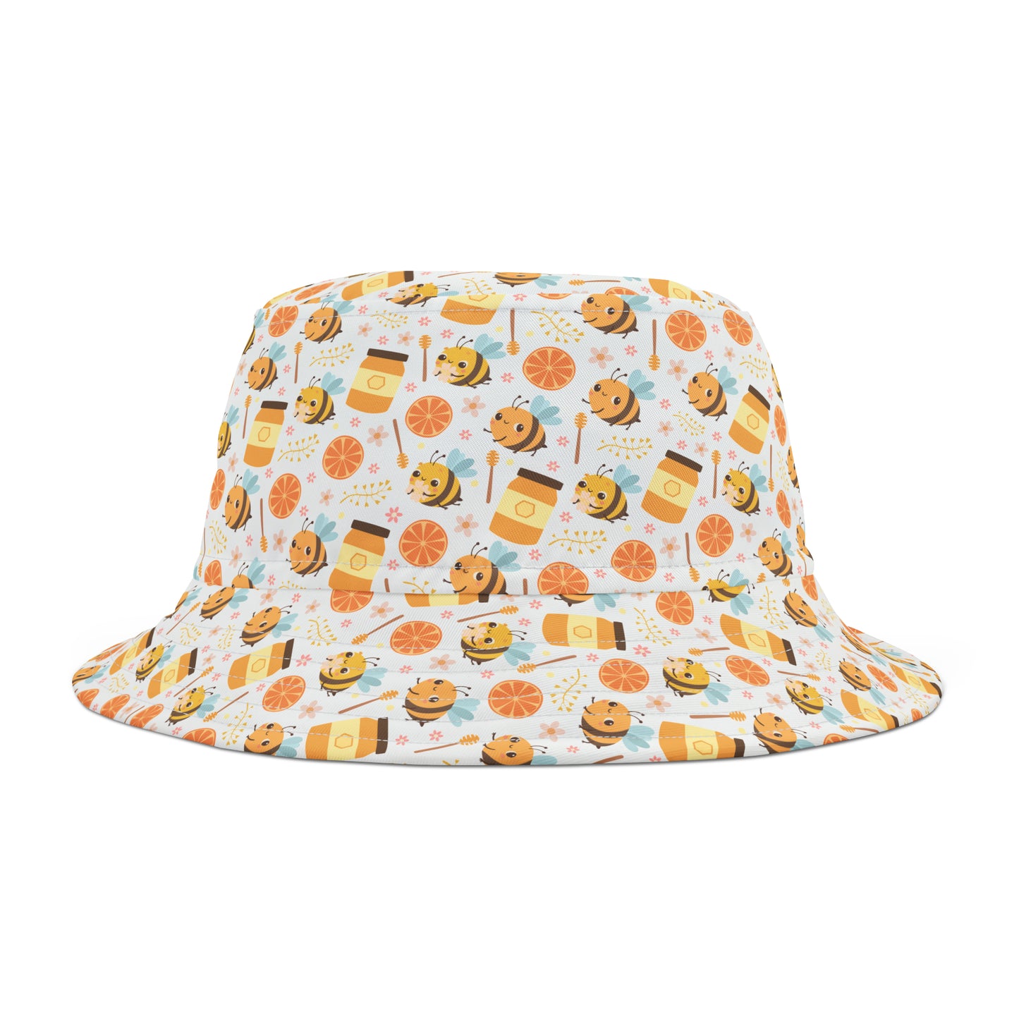 HoneyPlusCo Merch | Honey Bee Bucket Hat - Full Print Style 6