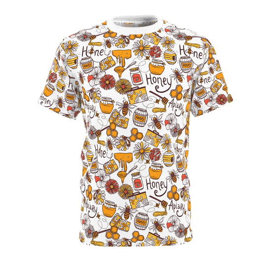 HoneyPlusCo Merch | Honey Bee T Shirt - Full Print Style 11
