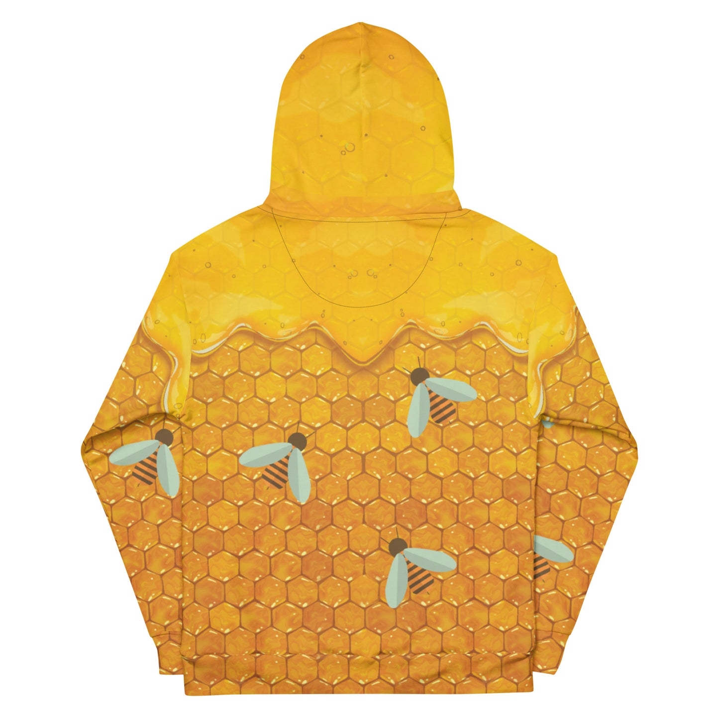 HoneyPlusCo Merch | Honey Bee Hoodie - Full Print Style 1